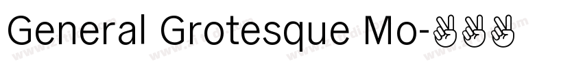 General Grotesque Mo字体转换